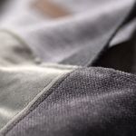 Patchworkowa duża szara torba z kominem - 