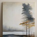 Pejzaż -obraz akrylowy formatu 60/50 cm. - 
