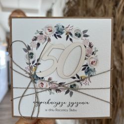 Kartka z okazji 50 rocznicy ślubu rocznica jubileusz