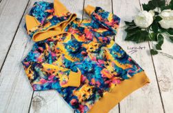 Bluza z kapturem i uszami w koty 104 i 116 wyprzedaż