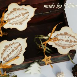 Bileciki do prezentów- Magia Świąt  komplet 3szt.