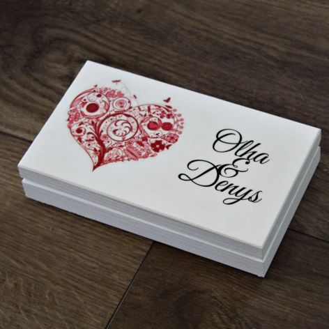 Pudełko na pieniądze dla Pary Młodej - Serce
