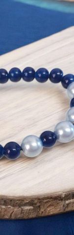 Bransoletka na gumce, granat