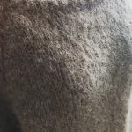 Sweter damski z alpaki brązowy S/M - 