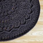 Ciemnobrązowy, ozdobny dywan ze sznurka - Wykonany z pełną starannością