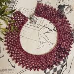 Naszyjnik Krywulka Czerwona Opalizowana Licynia - 