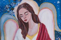 Anioł/obraz malowany/ Anioł/obraz malowany/