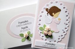 Kartka PAMIĄTKA CHRZTU z aniołkiem #9
