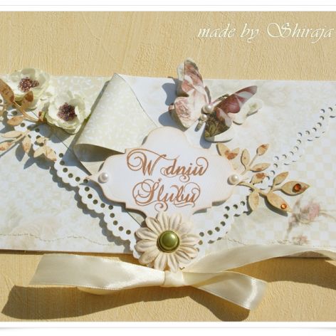 Kopertówka z okazji ślubu-w różanym ogrodzie