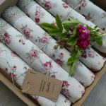 Serweta różyczki bordowe - Tekstylia stołowe