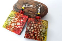 Kolczyki eko mozaiki 013