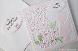 Kartka PAMIĄTKA CHRZTU z aniołkiem #2