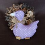 Lawendowa gąska na drewnianych "wrotkach" - 