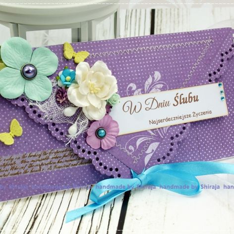 Kopertówka z okazji ślubu-wrzosowy ogród