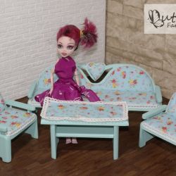 Meble dla lalek Barbie - Zestaw CLASSIC XXL B