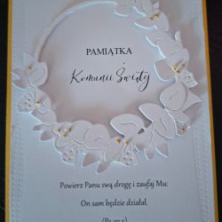 Kartka na Komunie - pamiątka Pierwszej Komunii Świętej KH20260426-1 