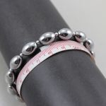 Hematyt i srebro - bransoletka - 