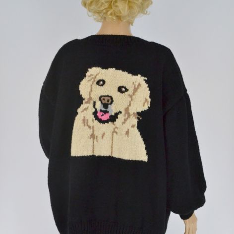 sweter - bluza z golden retriverem.