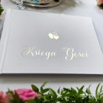 Weselna księga gości złote napisy glamour 100 stron  - ślub wesele księga gości