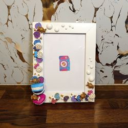 Ramka na zdjęcia cukierki i Makaroniki