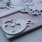 I Komunia św. -kartka 'perłowo pastelowo' - 