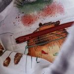 Szaro-różowy workoplecak z przednią kieszenią - 