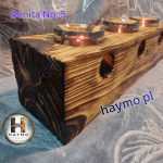 Świecznik świerkowy Shou Sugi Ban Benita No. 5 - 