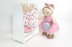 Biała garderoba dla lalki35cm-40 cm