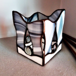 Lampion Głęboki Oddech Tiffany - z ozdobnym szklanymi kaboszonami
