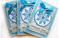 Kartka świąteczna z bombką