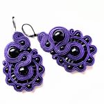 Purple Night kolczyki sutasz - 
