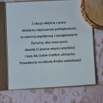 Kartka na odejście z pracy dla koleżanki - 