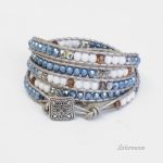 Bransoletka boho owijana Dark Blue Moon - 