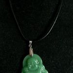 Zielony Jadeit chiński wisiorek - Budda - 