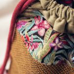 Kolorowy plecak damski patchwork - 