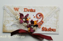 Kopertówka z okazji ślubu- ' pomarańczowy ogród'