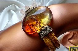 Cztery Pory Roku - Jesień. Bransoleta z żywicy.