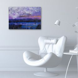 Poranek,  obraz akrylowy na płótnie 70x50x1cm 