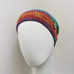 Czapka przejściowa cienka beanie smerf bawełna 42