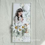 Kartka komunijna DL w pudełku - 