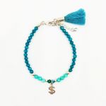 Bransoletka srebrna z dolarem. - Bransoletka srebrna z dolarem.