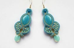 Kolczyki Turkusowo-złote