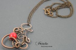 Red ornament - naszyjnik z wisiorem