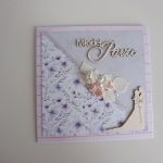 Kartka na ślub liliowe kwiaty - Kartka na ślub liliowe kwiaty