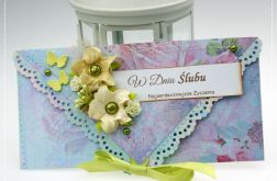 kopertówka z okazji ślubu:wiosenny ogród