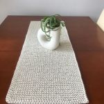 Bieżnik ręcznie robiony,obrus na stół ,35x60cm. - 