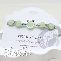 Bransoletka świecąca w ciemności "Koci Instynkt" BKI2602