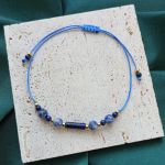 "Mari" - bransoletka z naturalnymi kamieniami. - w odcieniach niebieskiego