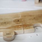 Drewniane podkładki puzzle - 