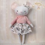 Myszka Lisa przytulanka prezent GOTOWA - 